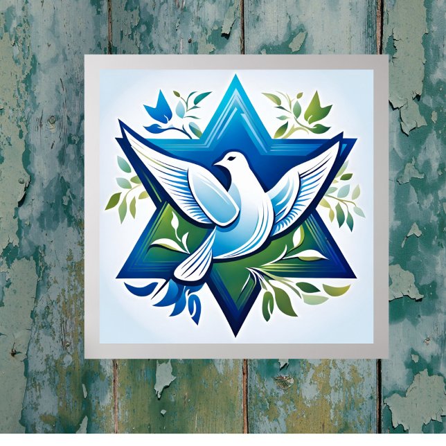 Peace Dove and Star of David Poster (Creator Uploaded)