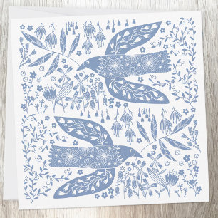 Peace Dove Blue Bird Thank You Card