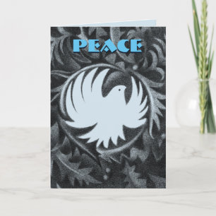 Peace dove christmas card