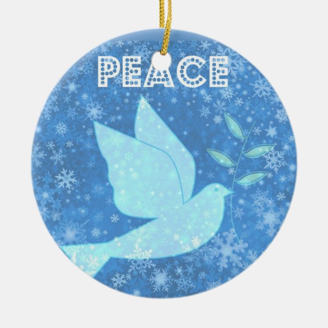 Peace Dove Christmas Decoration (Front)