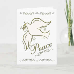 Peace Dove Christmas Holiday Card
