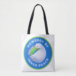 Peace Dove Double-Sided Shoulder Tote Bag