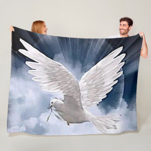 PEACE DOVE FLEECE BLANKET