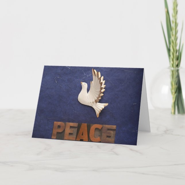 peace dove holiday card (Front)