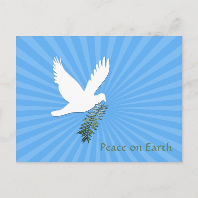 Peace Dove Holiday Postcard (Front)