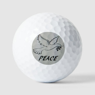Peace Dove Key Chain with scripture Golf Balls