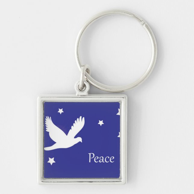 Peace Dove Key Ring (Front)