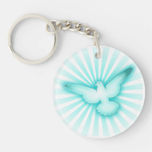 Peace dove key ring