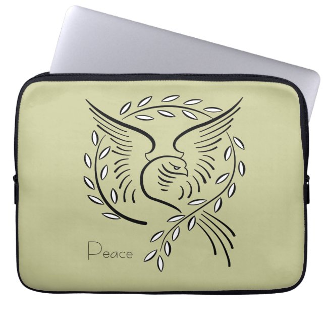 Peace Dove Laptop Sleeve (Front)