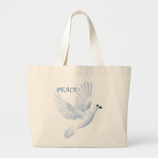 PEACE DOVE LARGE TOTE BAG (Front)