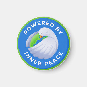 Peace Dove Magnet Powered by Inner Peace
