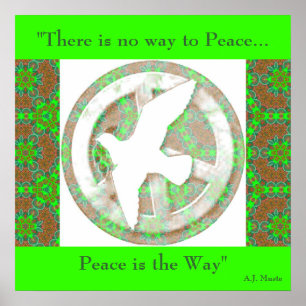 Peace Dove - Mandala Poster - With Quote.1