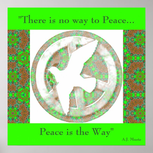 Peace Dove - Mandala Poster - With Quote.1 (Front)