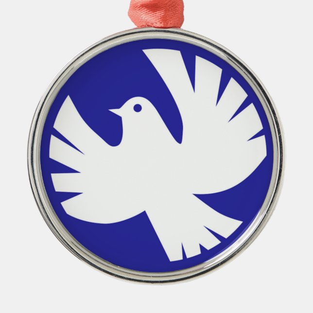 PEACE DOVE METAL ORNAMENT (Front)