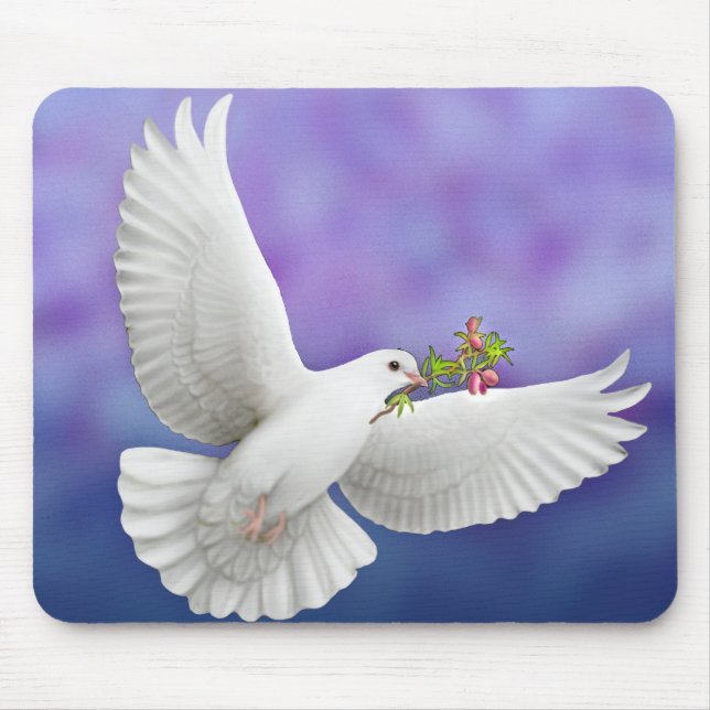 Peace Dove Mousepad (Front)