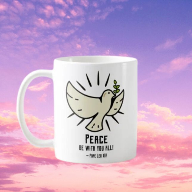 Peace Dove Mug – "Peace Be With You All!" (Creator Uploaded)