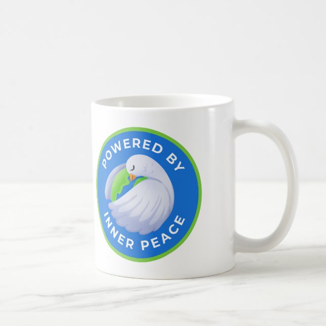 Peace Dove Mug - Powered by Inner Peace (Right)