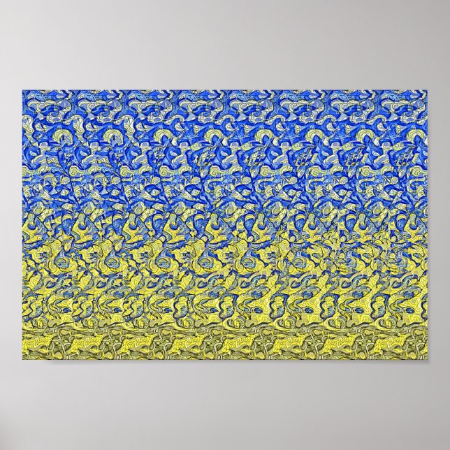 Peace Dove of Ukraine - Hidden 3D print (Front)