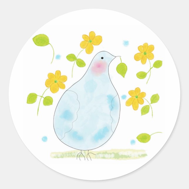 Peace Dove sticker by OR Designs (Front)