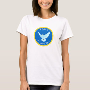 Peace Dove with Editable Text T-Shirt