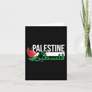 Peace Dove With Palestinian Flag - Call For Peace  Card
