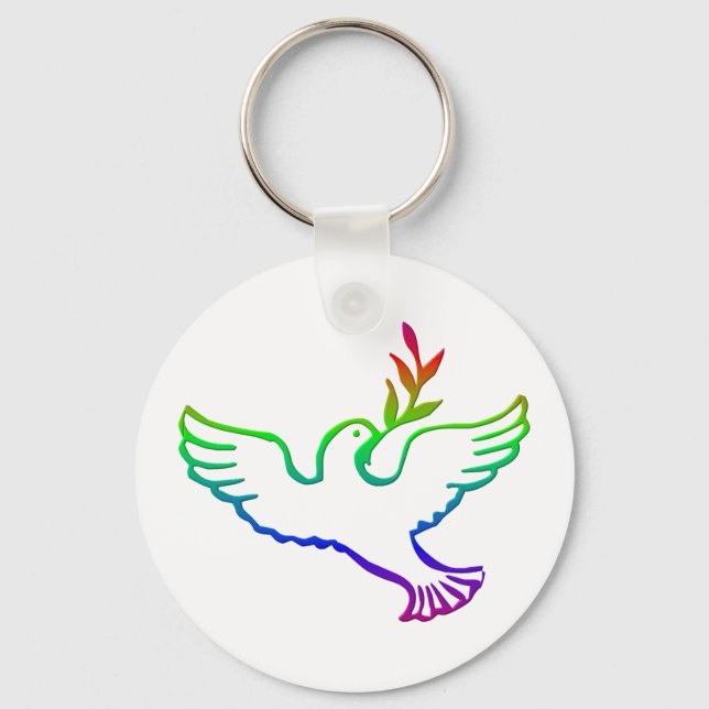 PEACE DOVES KEY RING (Front)
