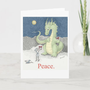 Peace Dragon Greeting Card