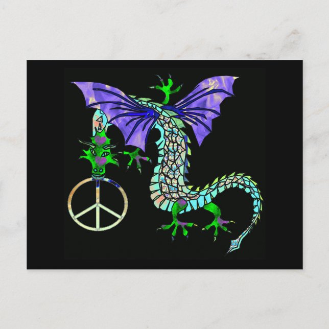 Peace Dragon Postcard (Front)