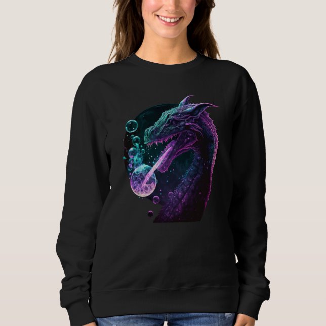 Peace Dragon With Bubbles  3 Sweatshirt (Front)