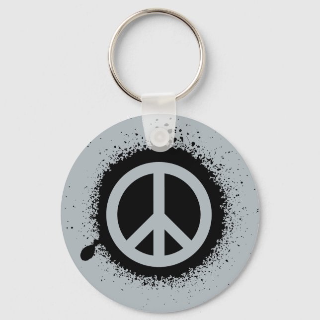 Peace drip key ring (Front)