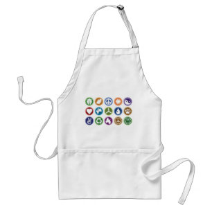 Peace & Eco Symbols Standard Apron