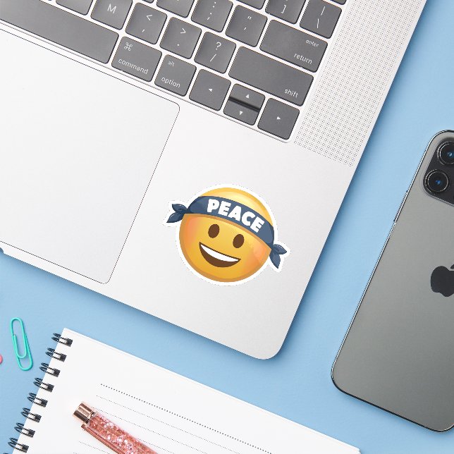 Peace Emoji (Laptop w/ iPhone)