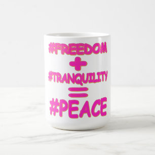 "PEACE EQUATION" Cute Design. Buy Now Coffee Mug