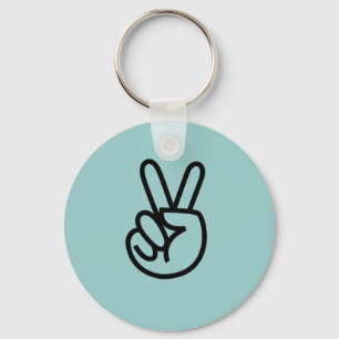 Peace Fingers Key Ring