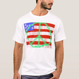 Peace Flag by Frank Moore T-Shirt
