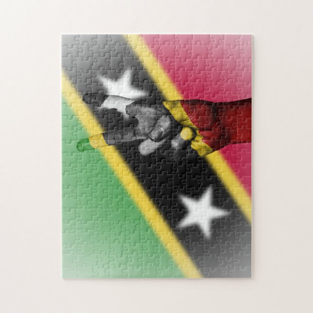 Peace Flag of Saint Kitts. Jigsaw Puzzle (Vertical)