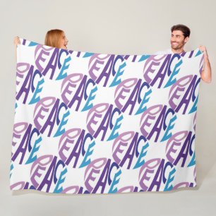 PEACE FLEECE BLANKET