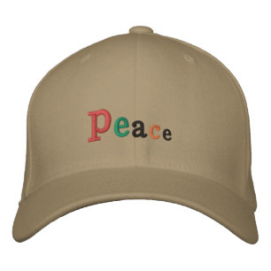 "Peace" Flexable Cap Embroidered