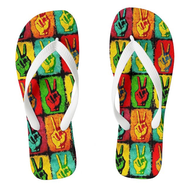 Peace Flip Flops (Footbed)