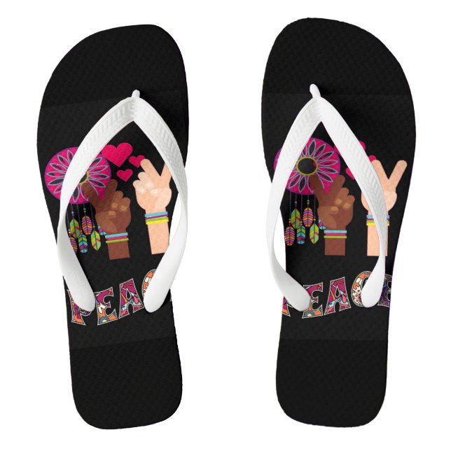 Peace Flip Flops (Footbed)