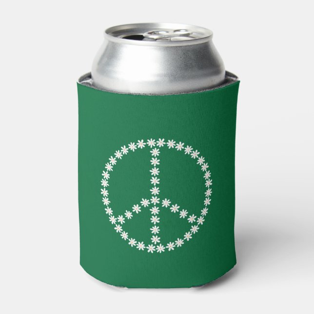 Peace Floral Can Cooler (Can Front)