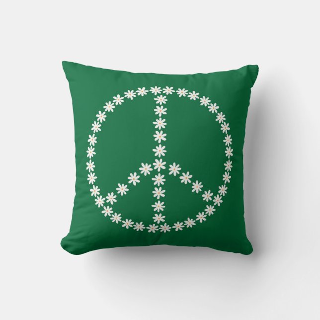 Peace Floral Cushion (Front)
