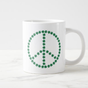 Peace Floral Large Coffee Mug