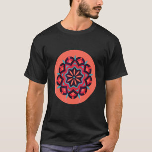 Peace Flower Mandala Floral Pattern Rose T-Shirt