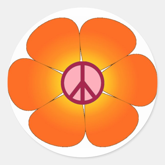 Peace Flower sticker (Front)