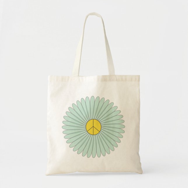 Peace Flower Tote Bag (Front)