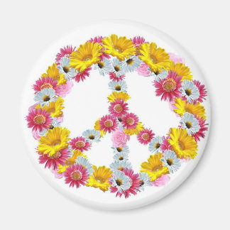peace flowers magnet