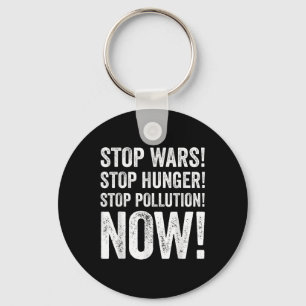 Peace Food Pro Planet Earth Environmental Protecti Key Ring