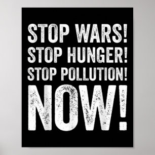 Peace Food Pro Planet Earth Environmental Protecti Poster
