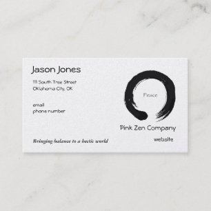 Peace for all eternity business card